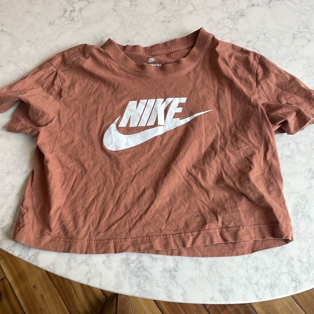 Nike cropped tshirt size small